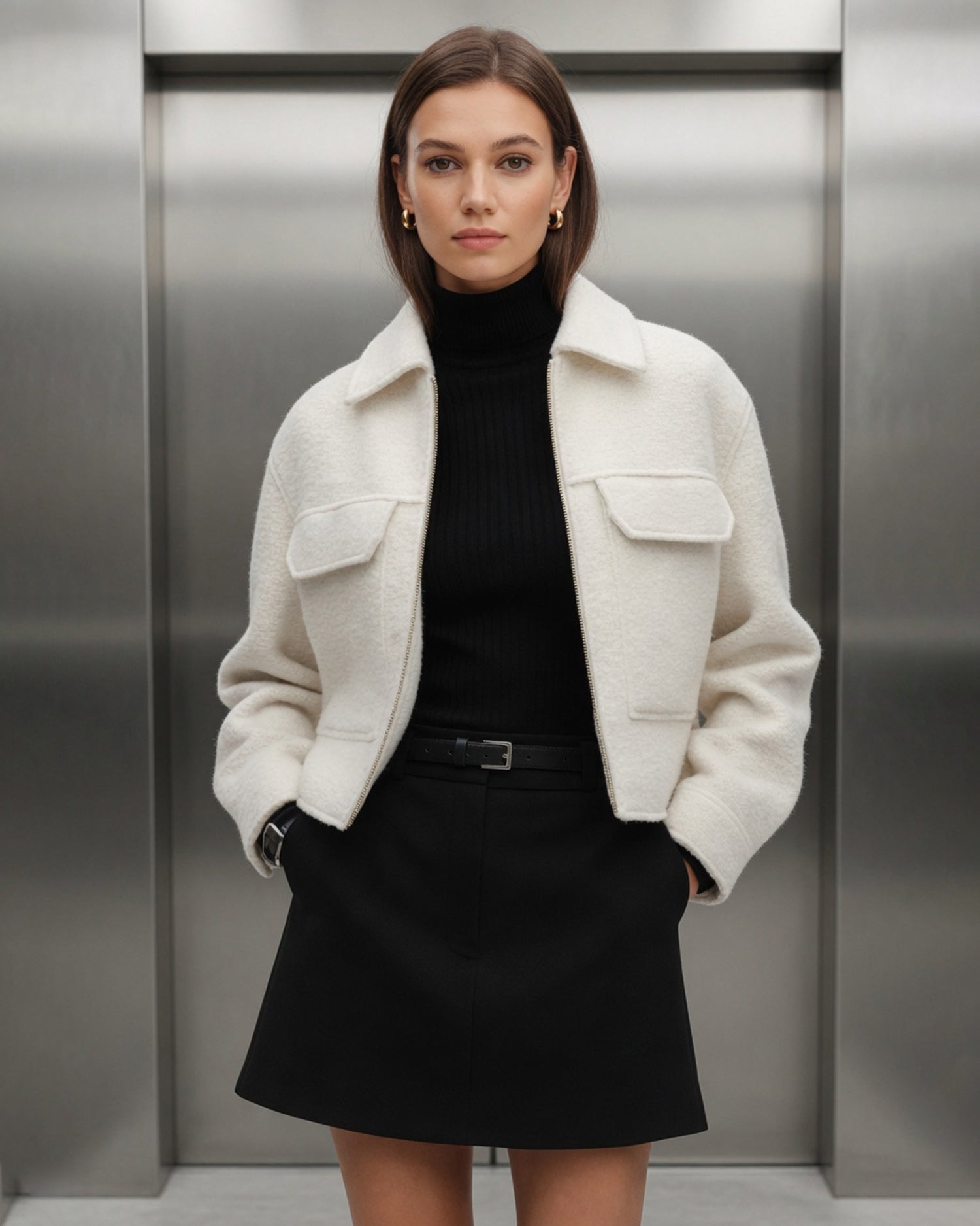 Chaqueta blanco roto