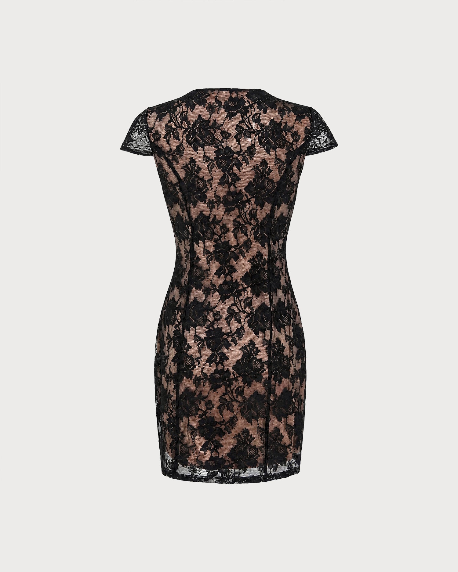 Vestido negro de encaje