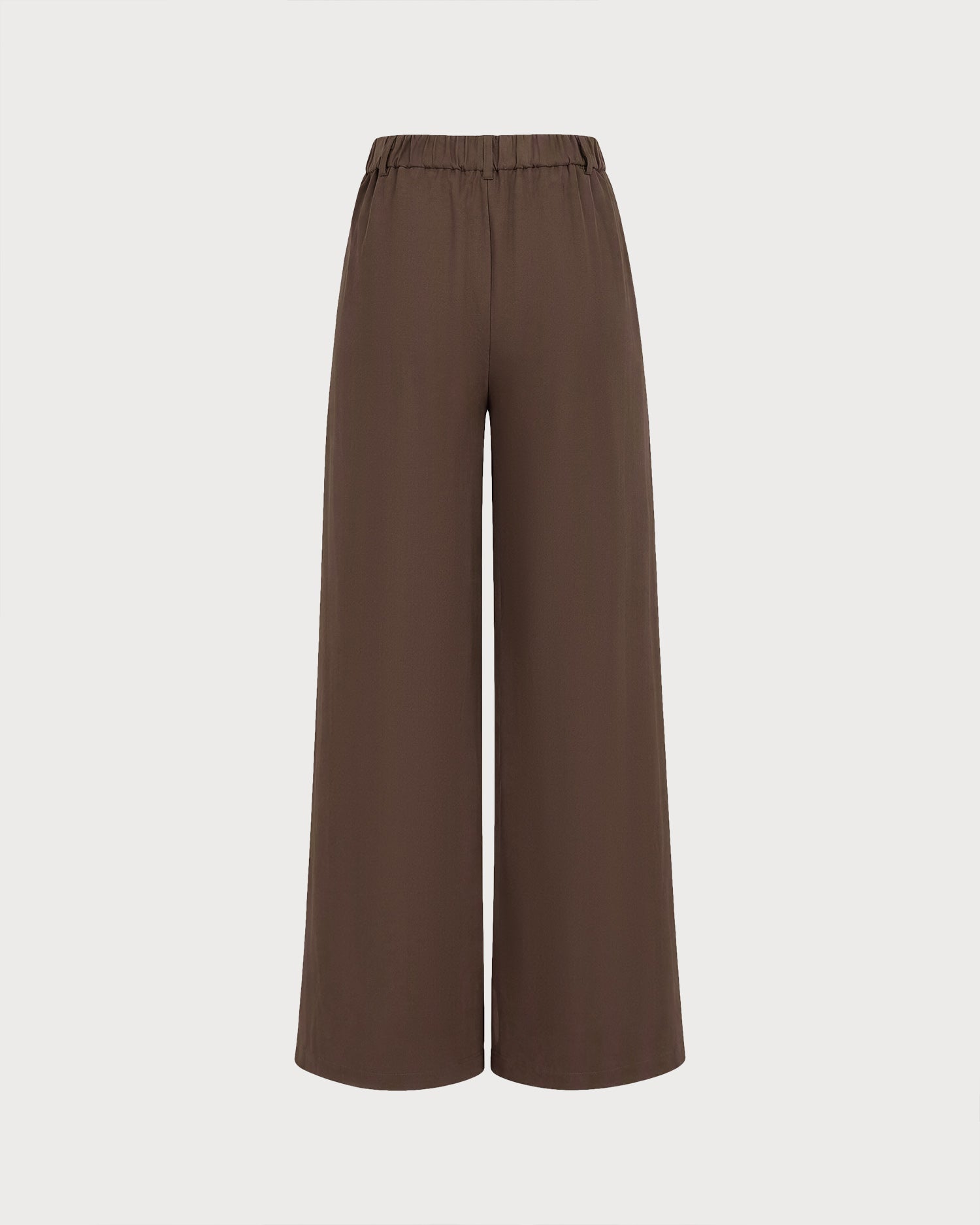 Pantalón recto marrón