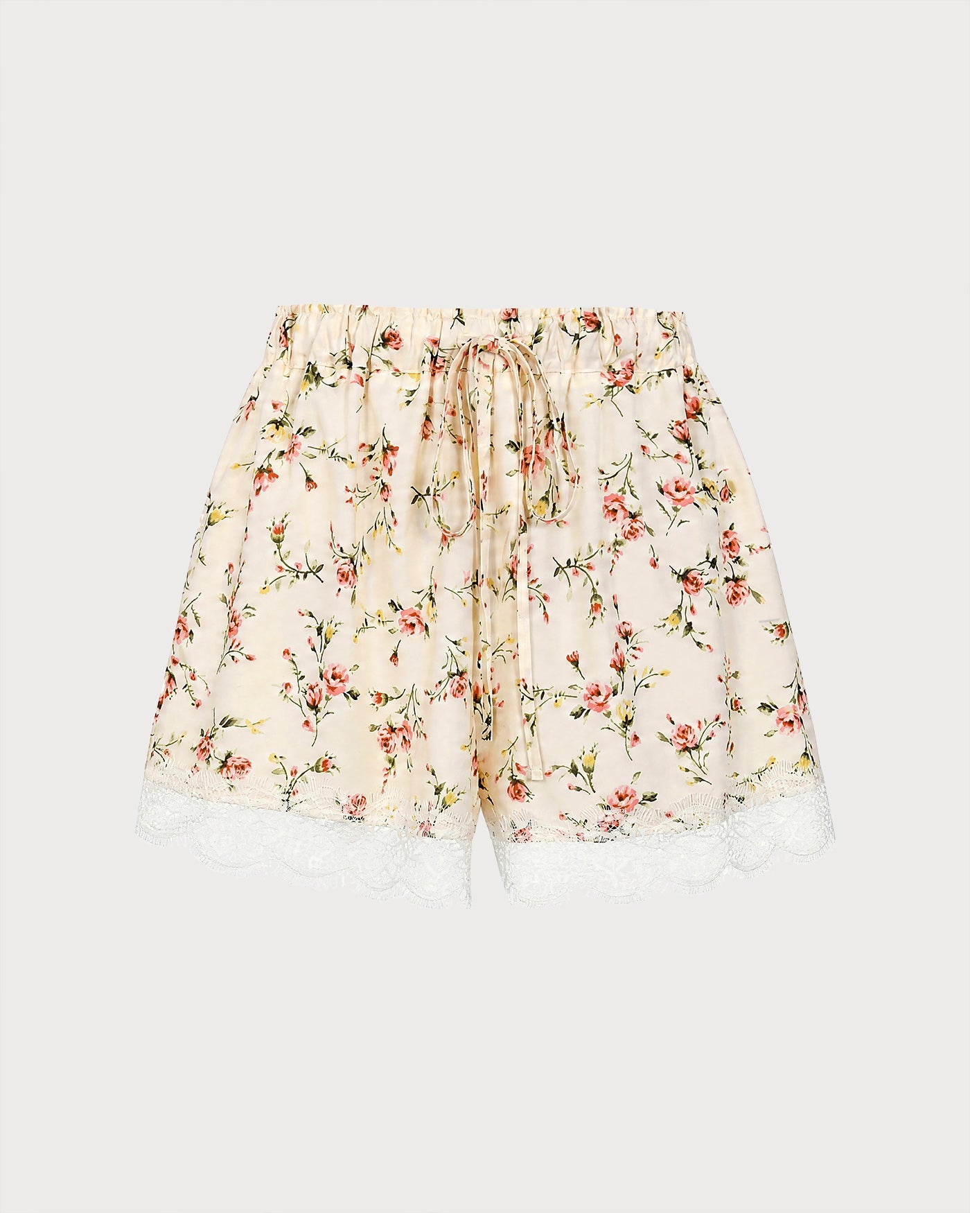 Shorts encaje floral
