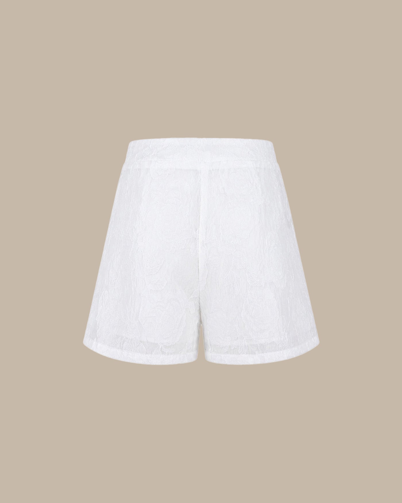 Shorts blancos jacquard