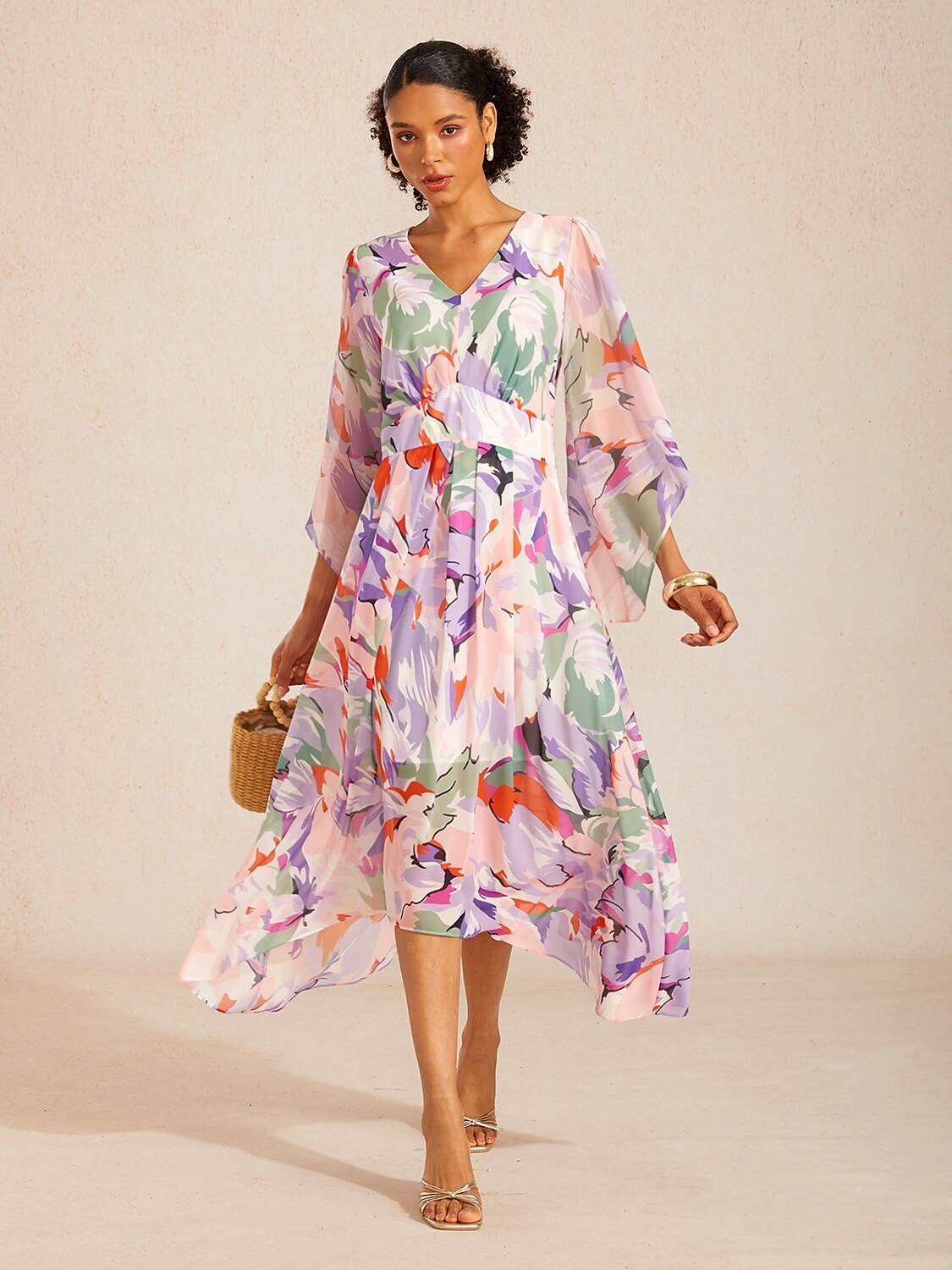 Vestido largo vaporoso