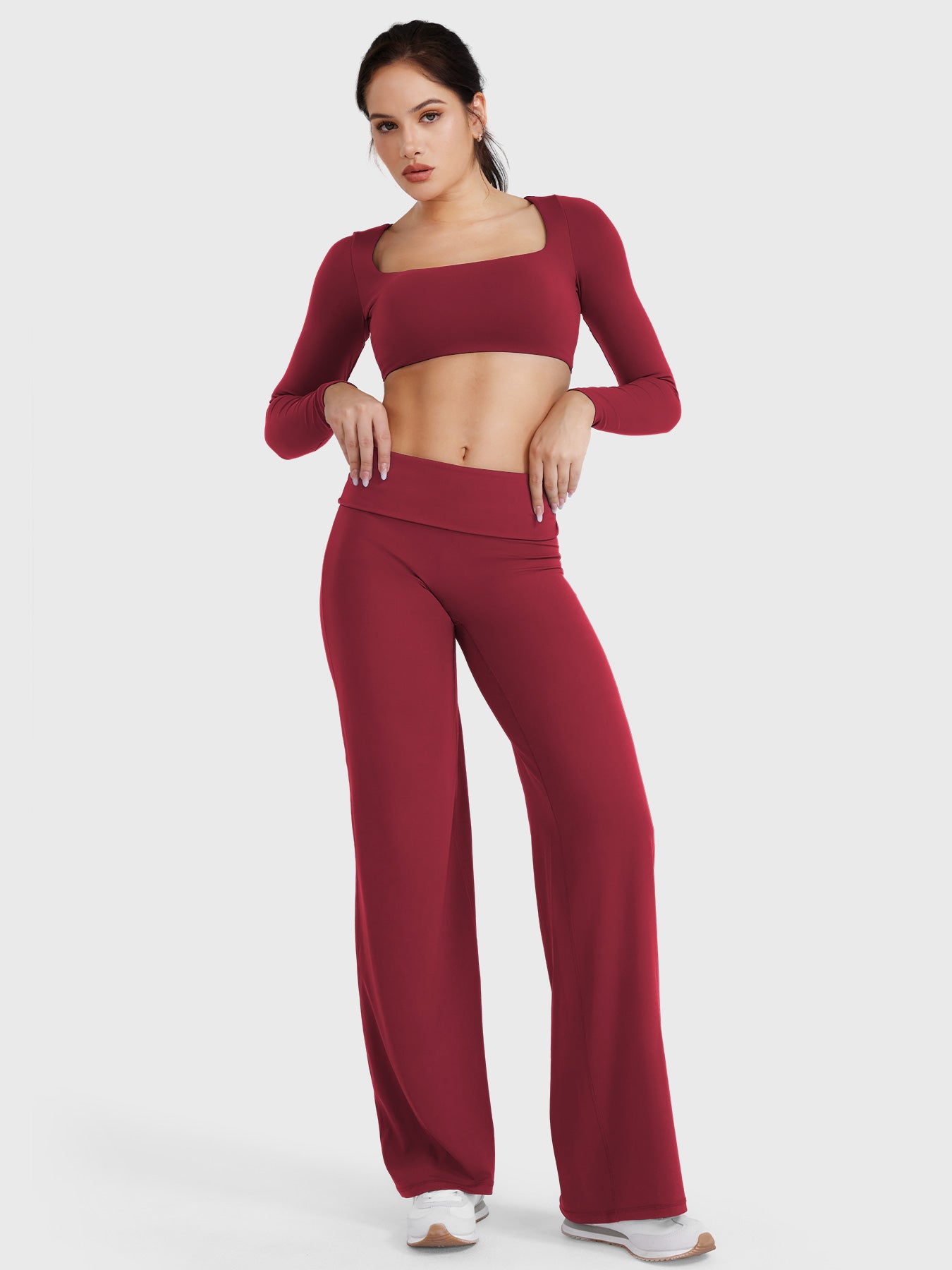 Leggings cintura doblada
