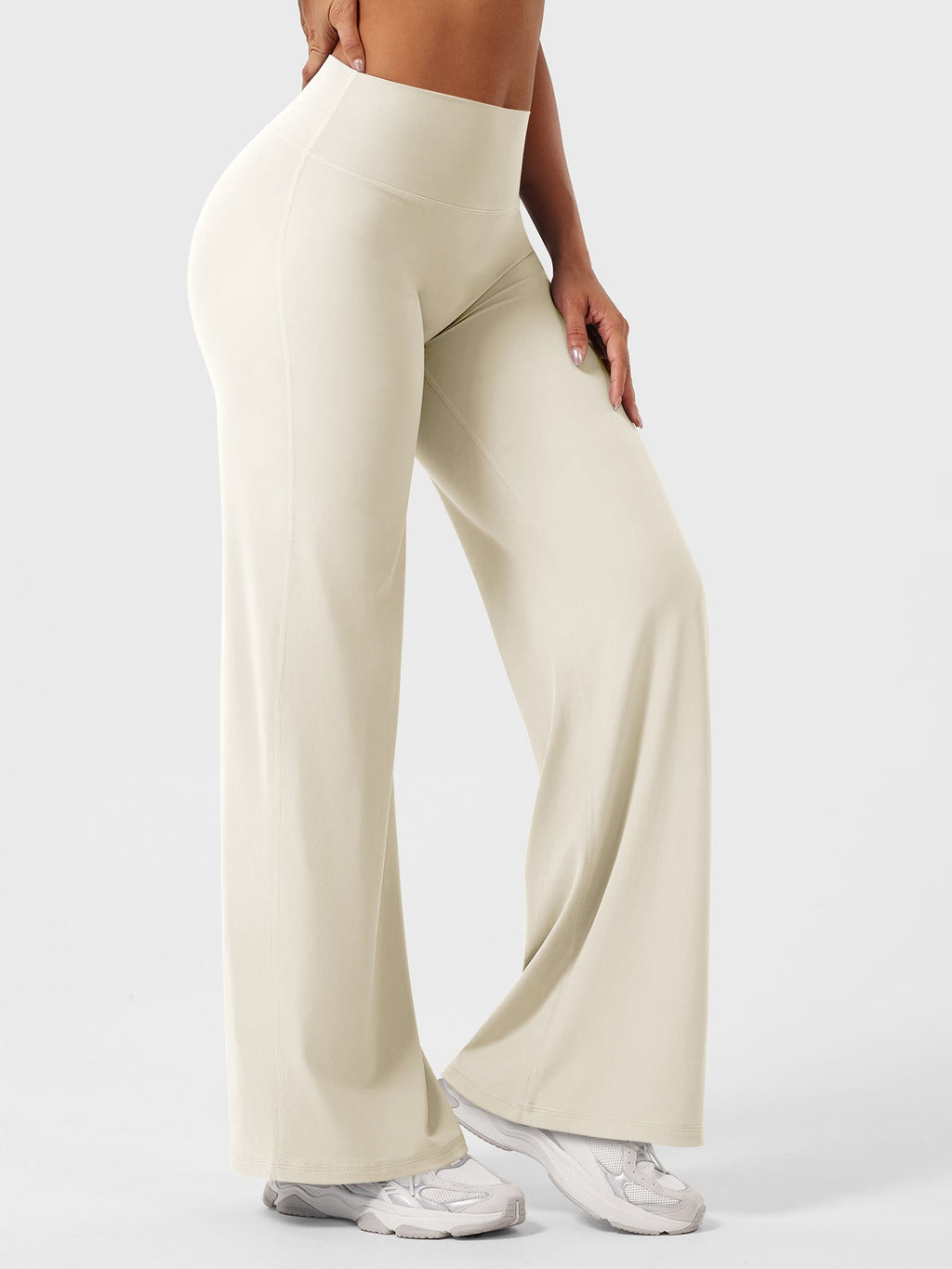 Yeoreo Ease Leggings de forro polar acogedor, de pierna recta, de 30,5 pulgadas
