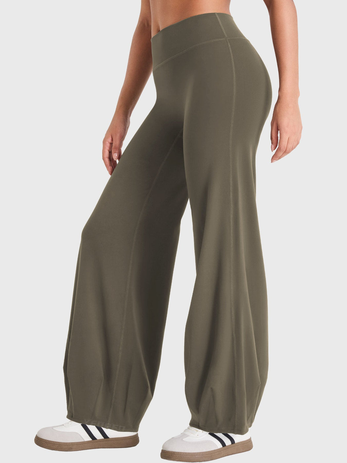 Yeoreo Ease – Leggings de tiro bajo efecto burbuja, con ajuste elegante y moldeador