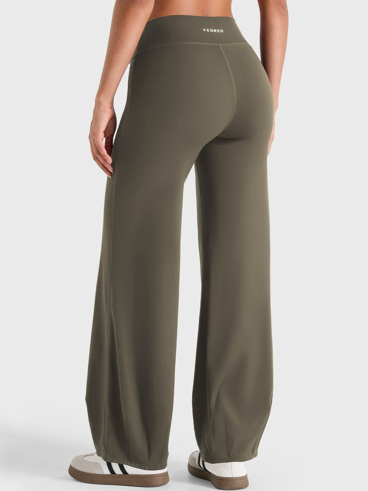 Yeoreo Ease – Leggings de tiro bajo efecto burbuja, con ajuste elegante y moldeador