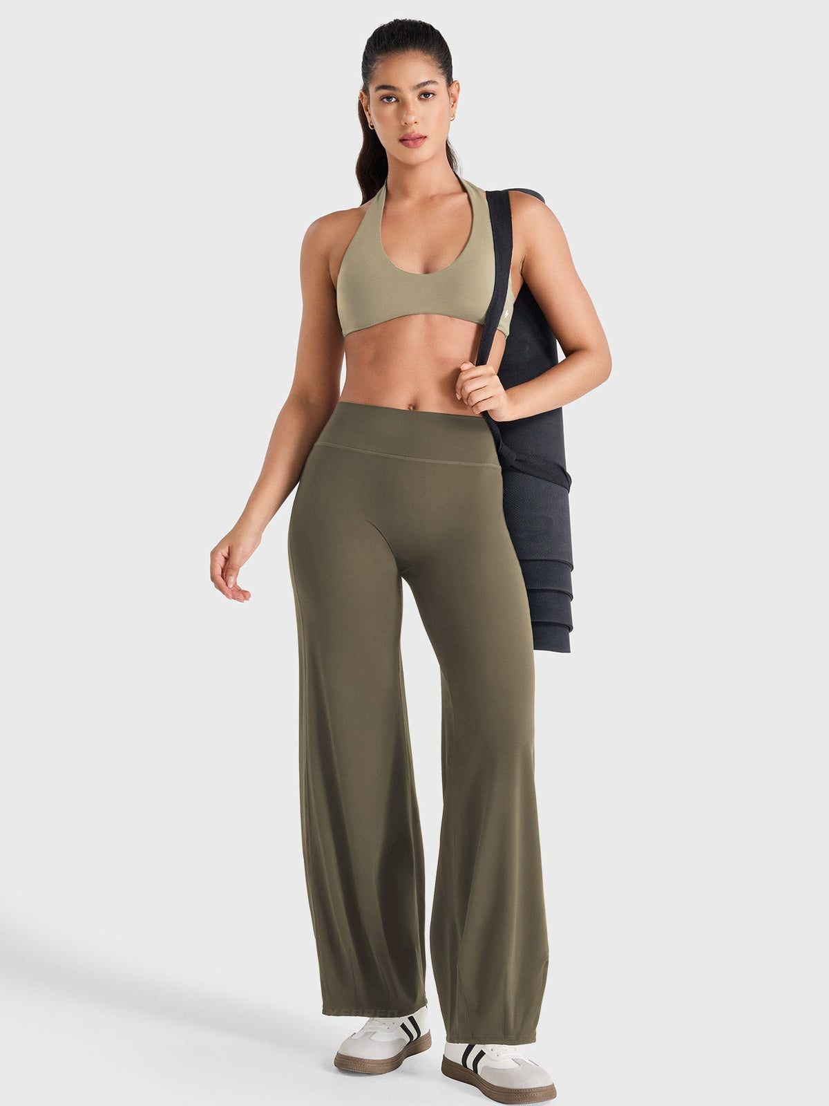 Yeoreo Ease – Leggings de tiro bajo efecto burbuja, con ajuste elegante y moldeador