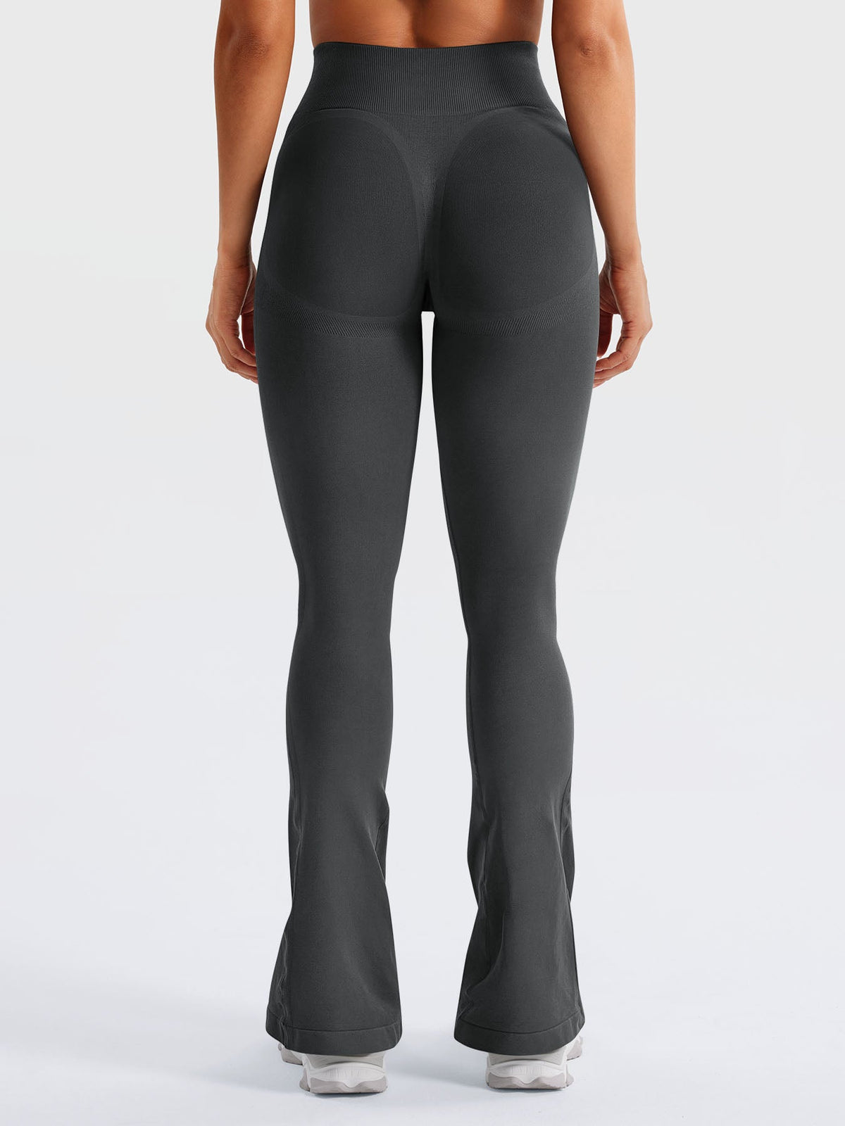 Yeoreo Leggings acampanados mini de cintura alta con efecto contorno, 29,5 pulgadas