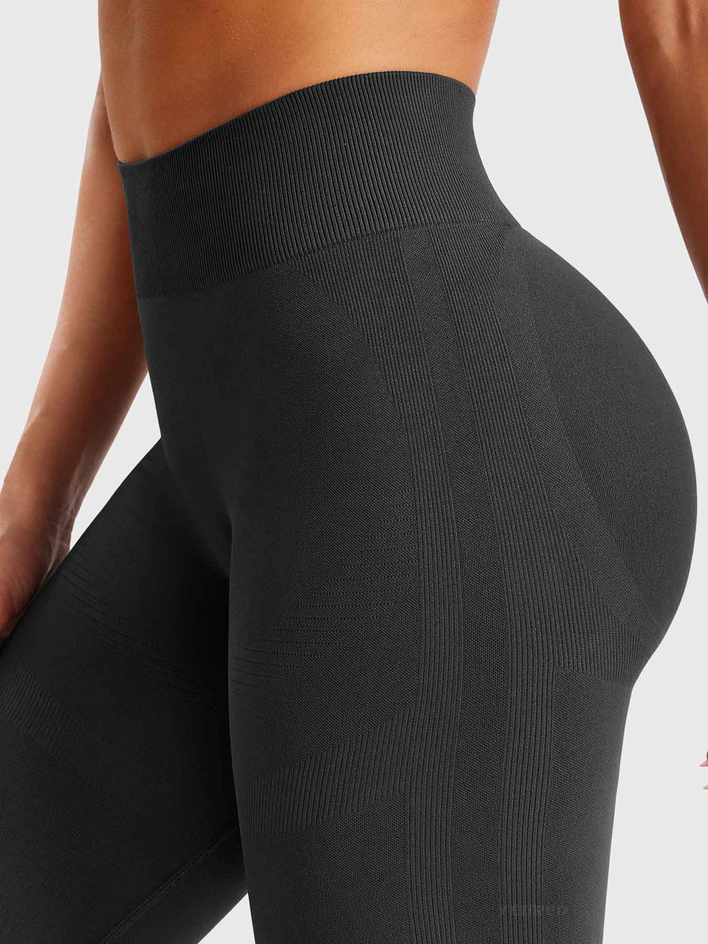 Yeoreo Leggings acampanados mini de cintura alta con efecto contorno, 29,5 pulgadas