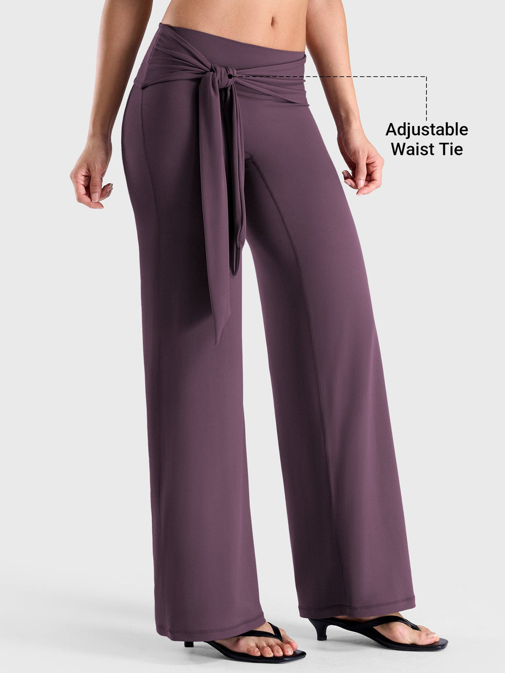 Leggings Yeoreo Ease de pierna recta con cintura de lazo
