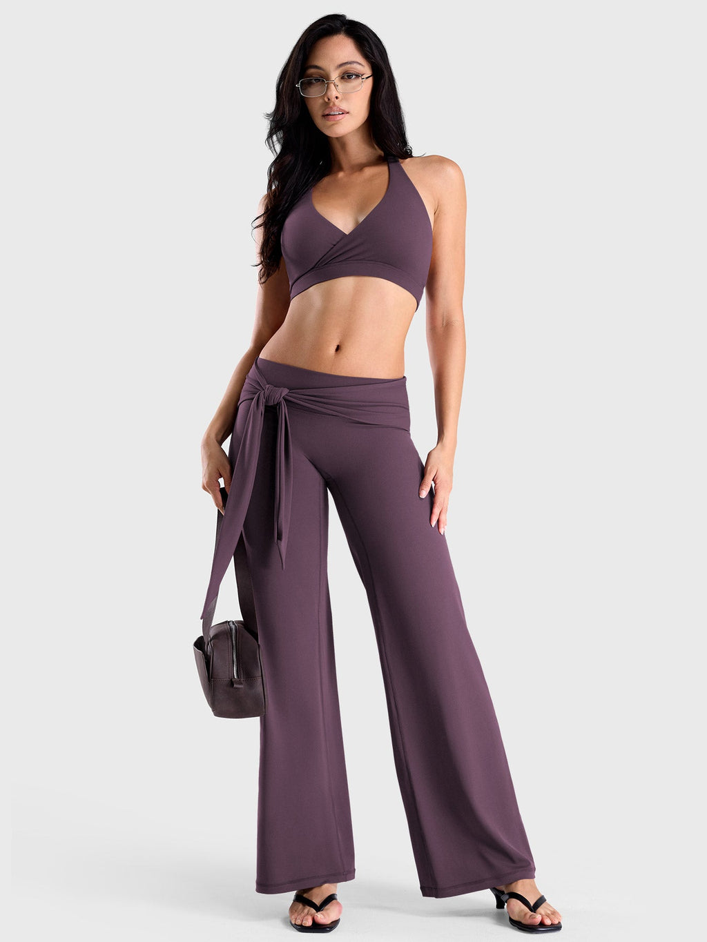 Leggings Yeoreo Ease de pierna recta con cintura de lazo