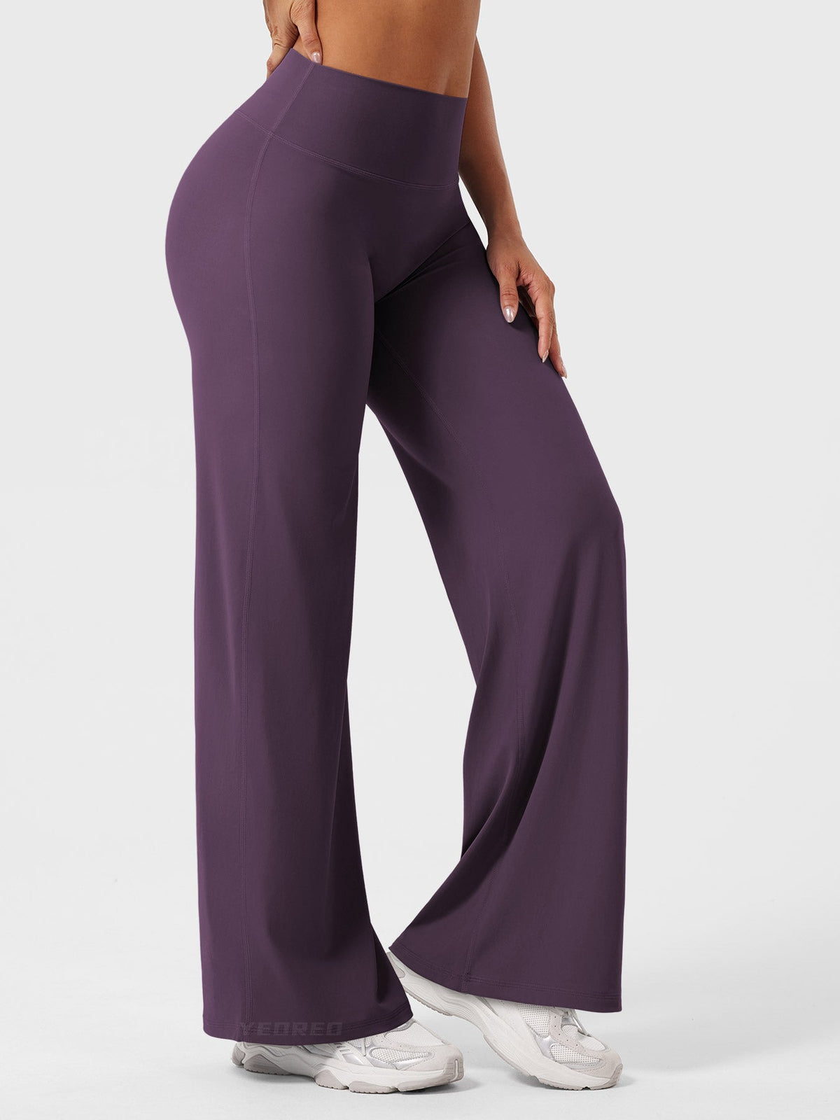 Yeoreo Ease Leggings de forro polar acogedor, de pierna recta, de 30,5 pulgadas