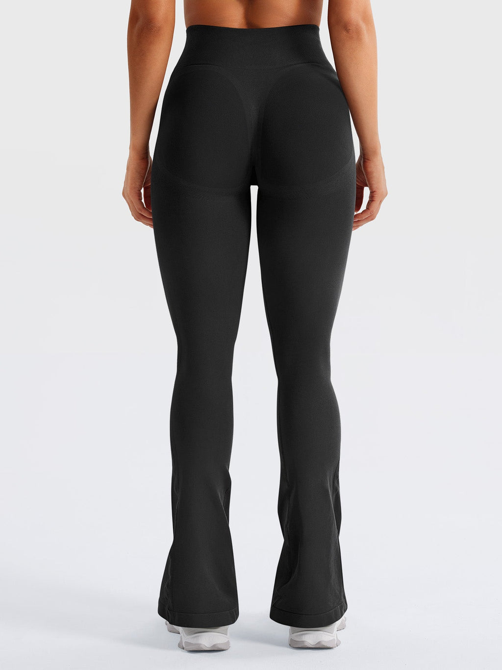 Yeoreo Leggings acampanados mini de cintura alta con efecto contorno, 29,5 pulgadas