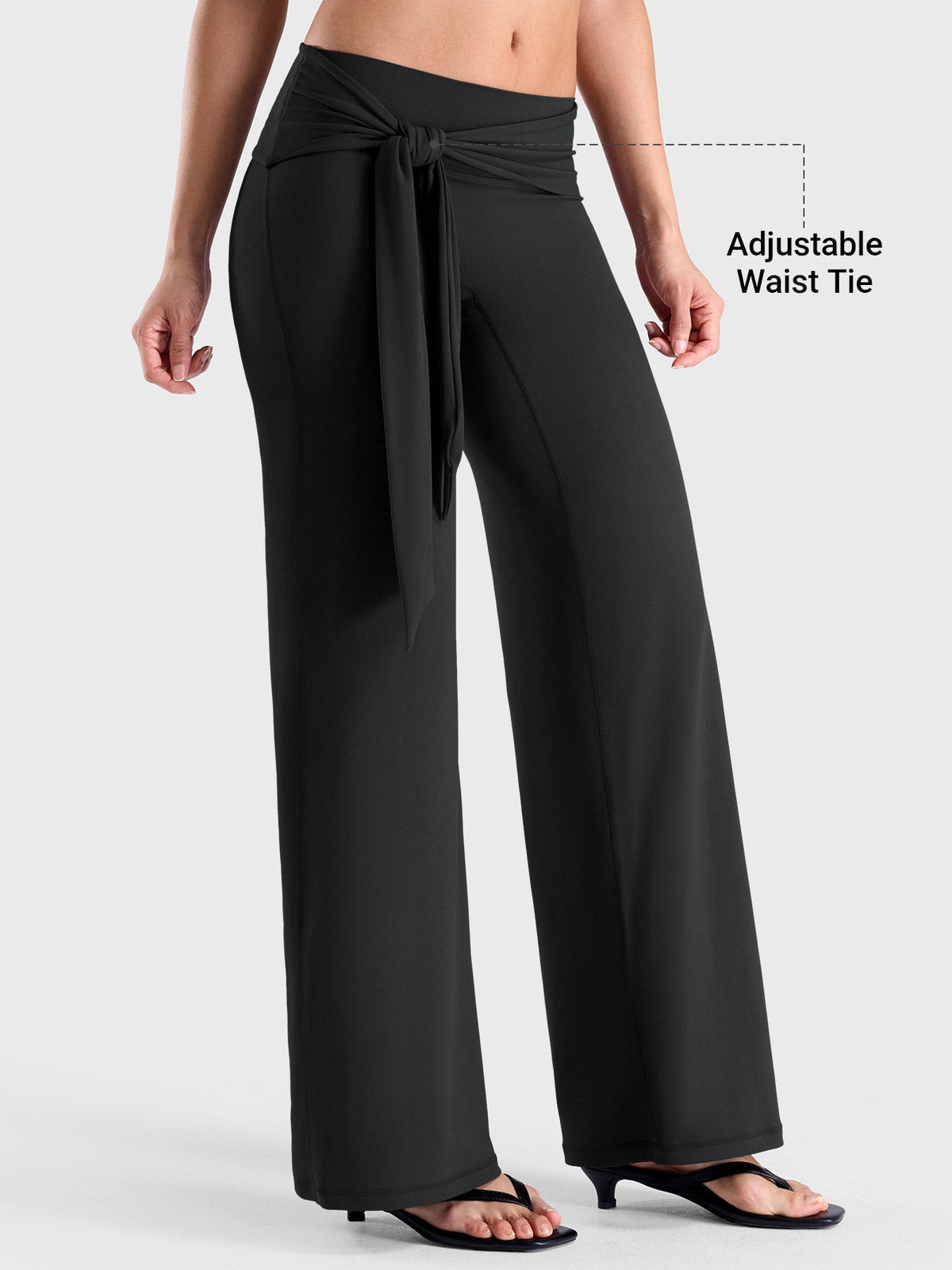 Leggings Yeoreo Ease de pierna recta con cintura de lazo