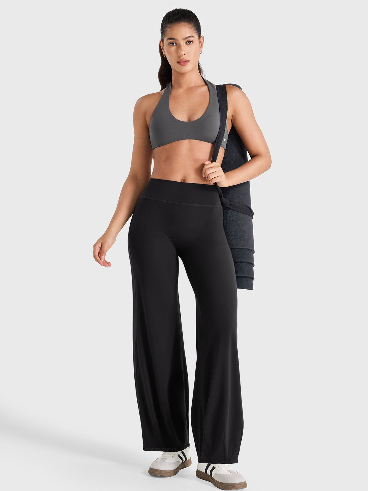 Yeoreo Ease – Leggings de tiro bajo efecto burbuja, con ajuste elegante y moldeador