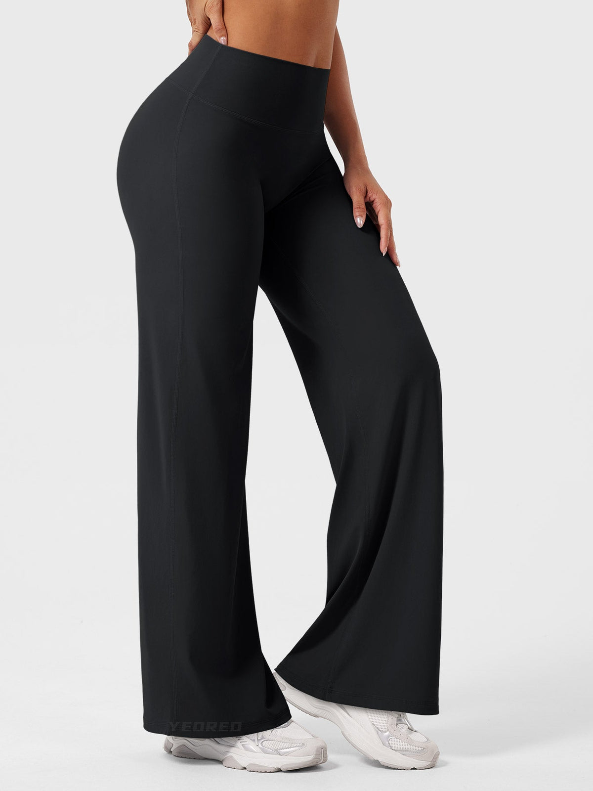 Yeoreo Ease Leggings de forro polar acogedor, de pierna recta, de 30,5 pulgadas