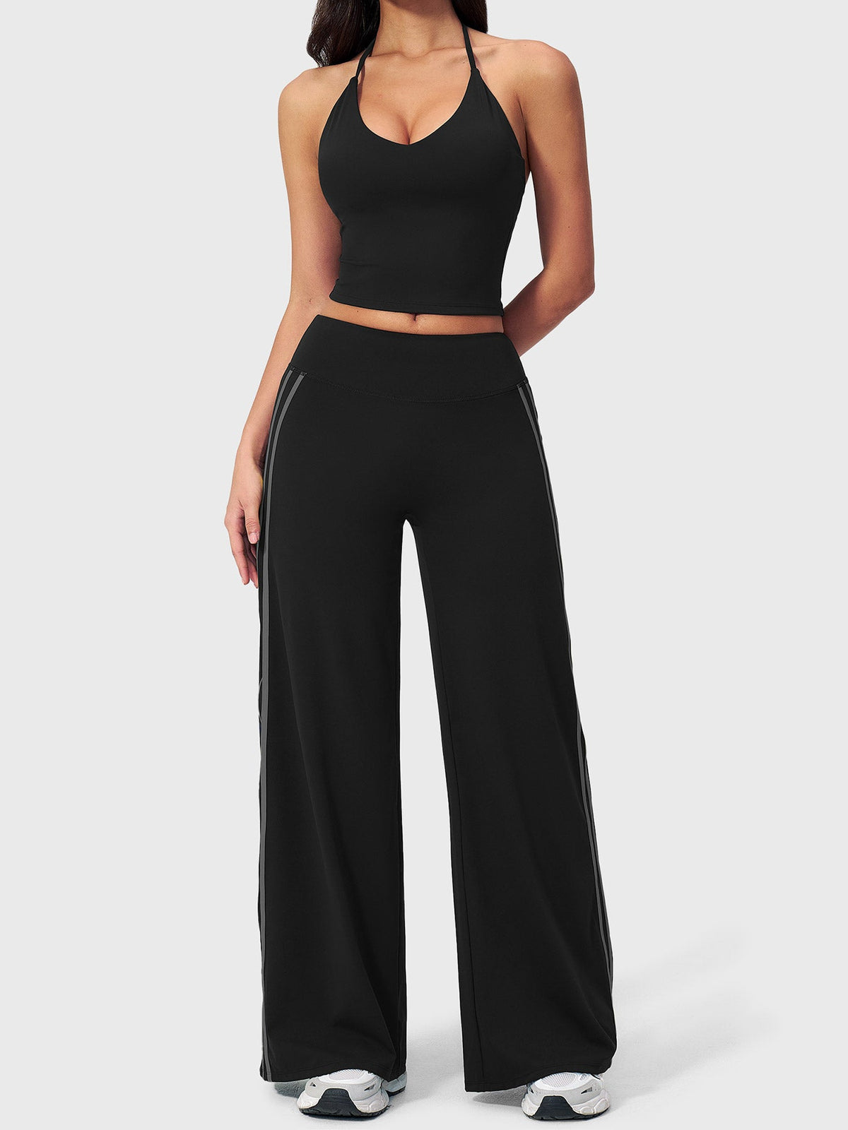 Leggings Yeoreo Ease de corte recto con elegantes rayas laterales