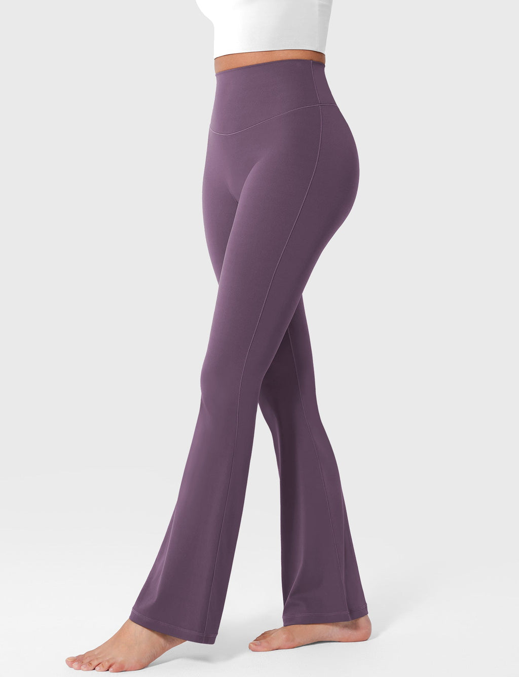 Yeoreo SoftHue Leggings acampanados de 30": ajuste suave y favorecedor, comodidad elegante para el día a día