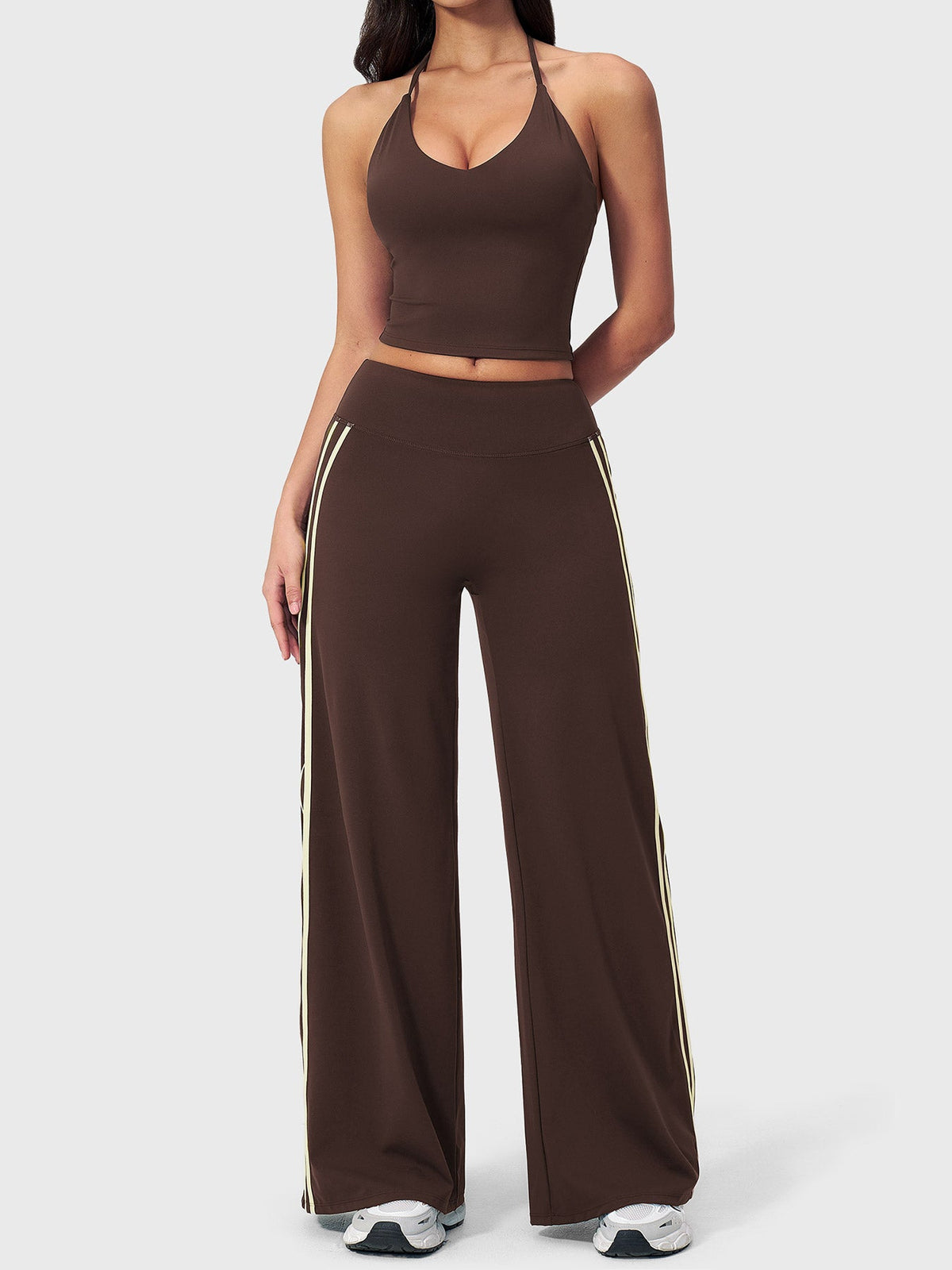 Leggings Yeoreo Ease de corte recto con elegantes rayas laterales