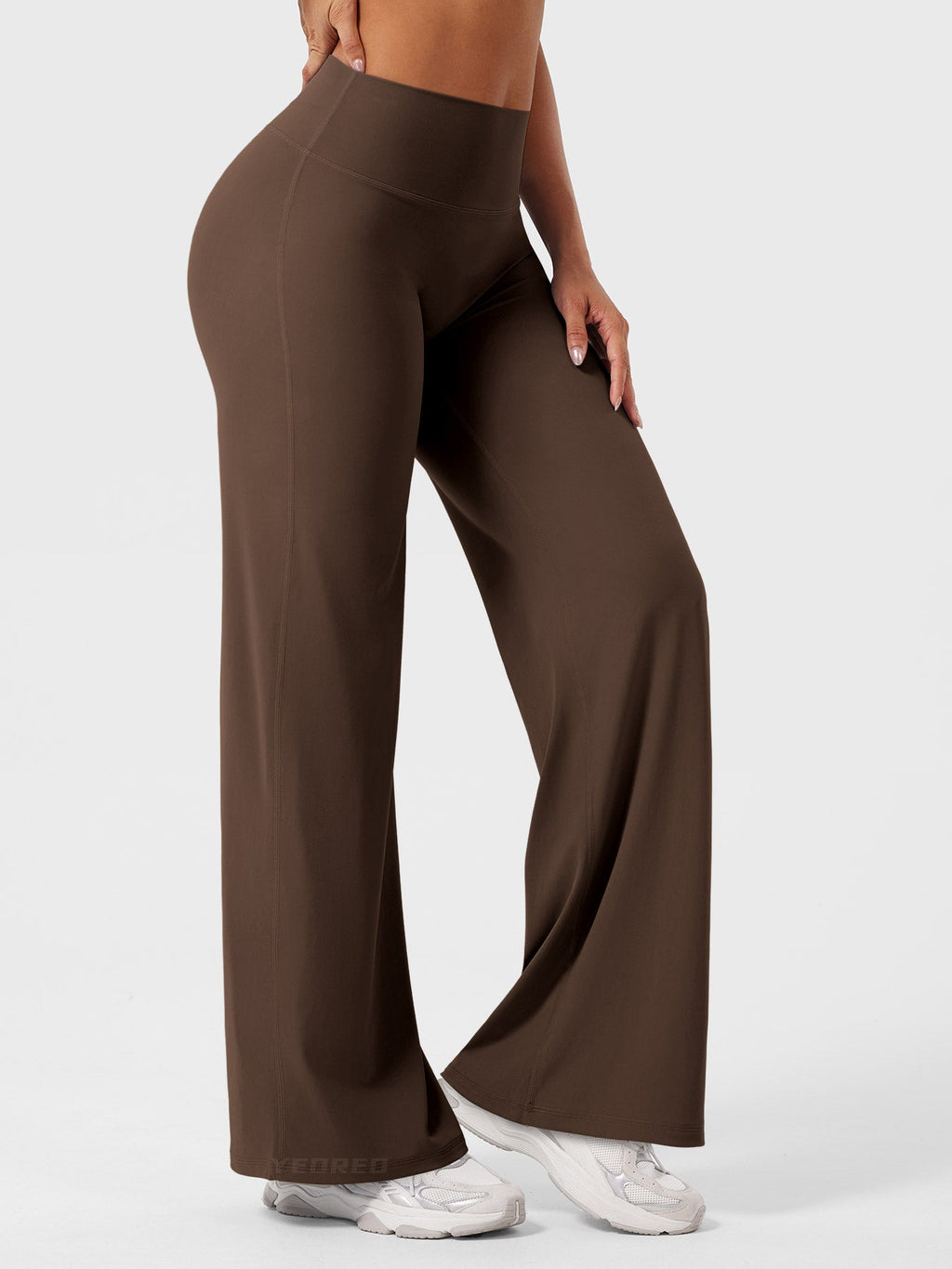Yeoreo Ease Leggings de forro polar acogedor, de pierna recta, de 30,5 pulgadas