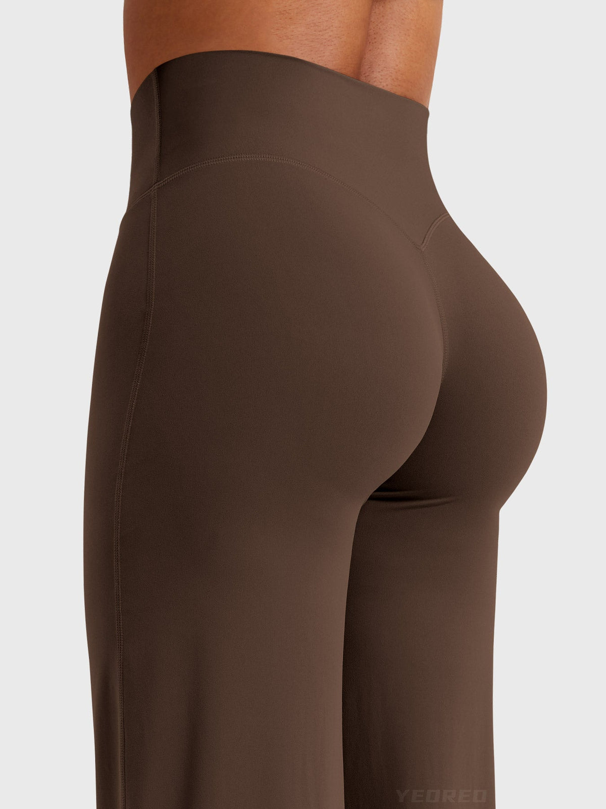 Yeoreo Ease Leggings de forro polar acogedor, de pierna recta, de 30,5 pulgadas