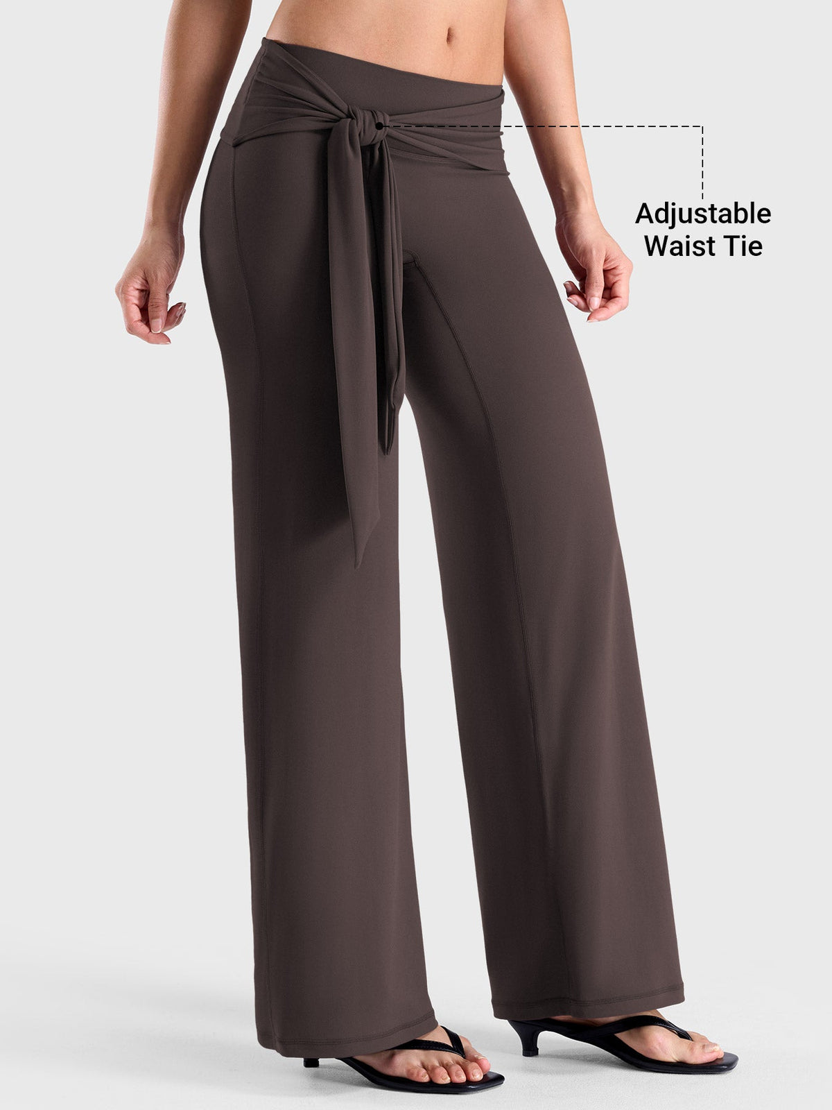 Leggings Yeoreo Ease de pierna recta con cintura de lazo