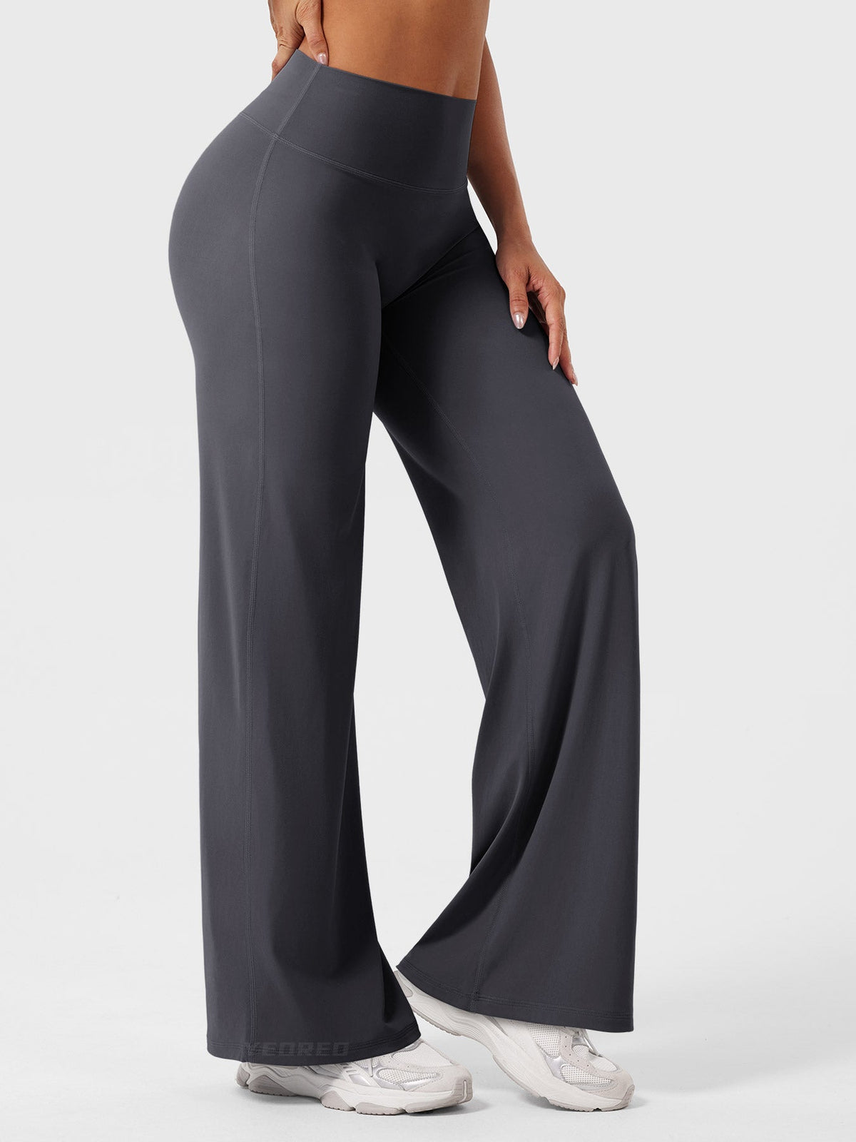 Yeoreo Ease Leggings de forro polar acogedor, de pierna recta, de 30,5 pulgadas