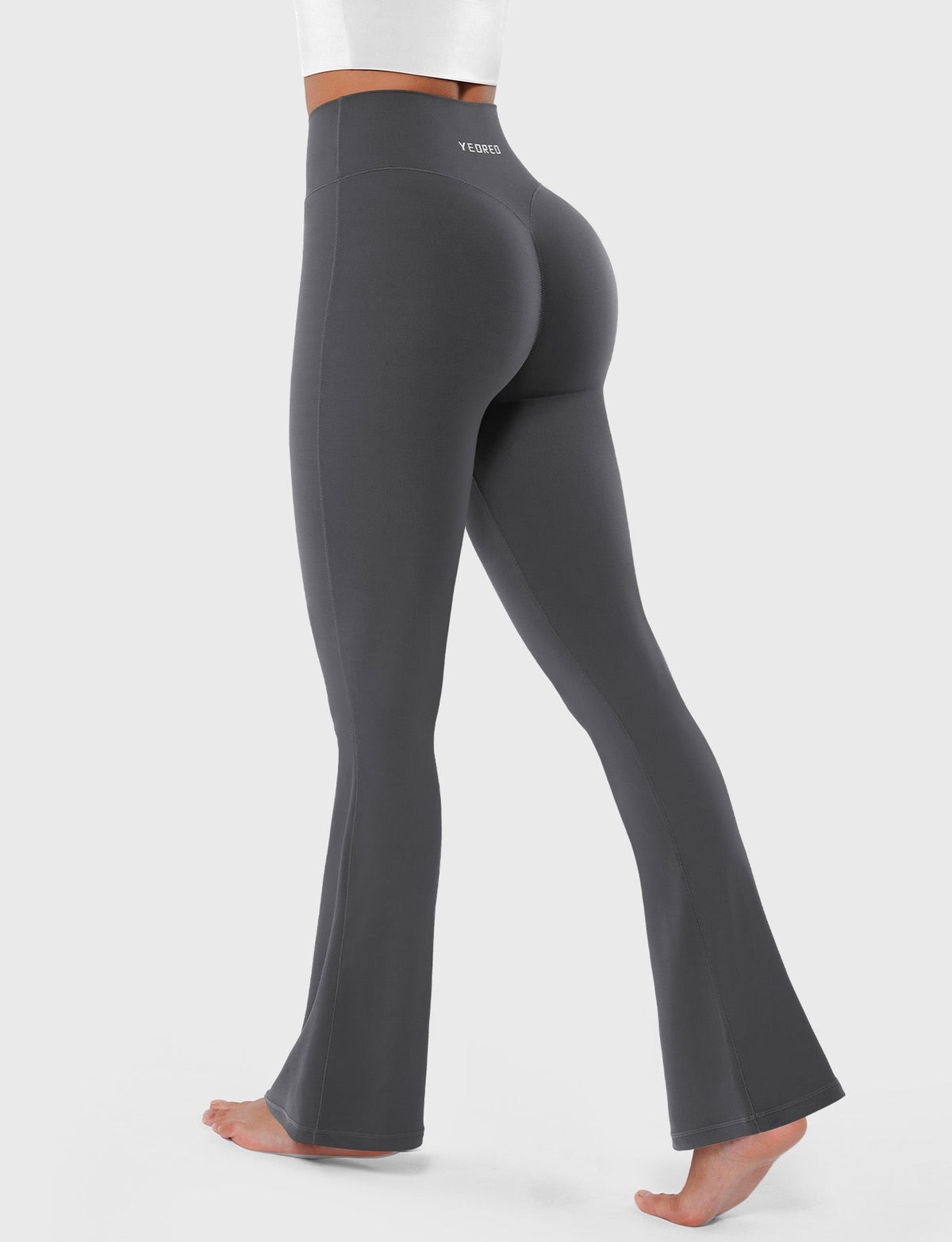 Yeoreo SoftHue Leggings acampanados de 30": ajuste suave y favorecedor, comodidad elegante para el día a día