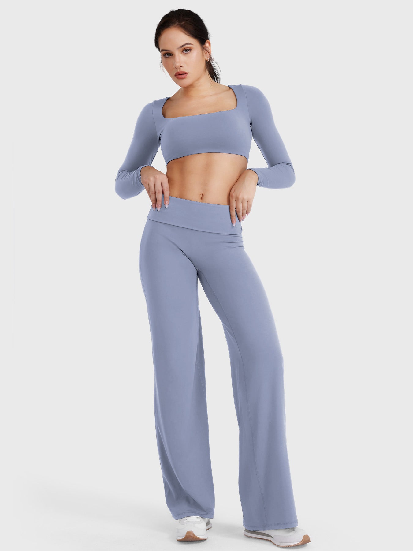 Leggings cintura doblada