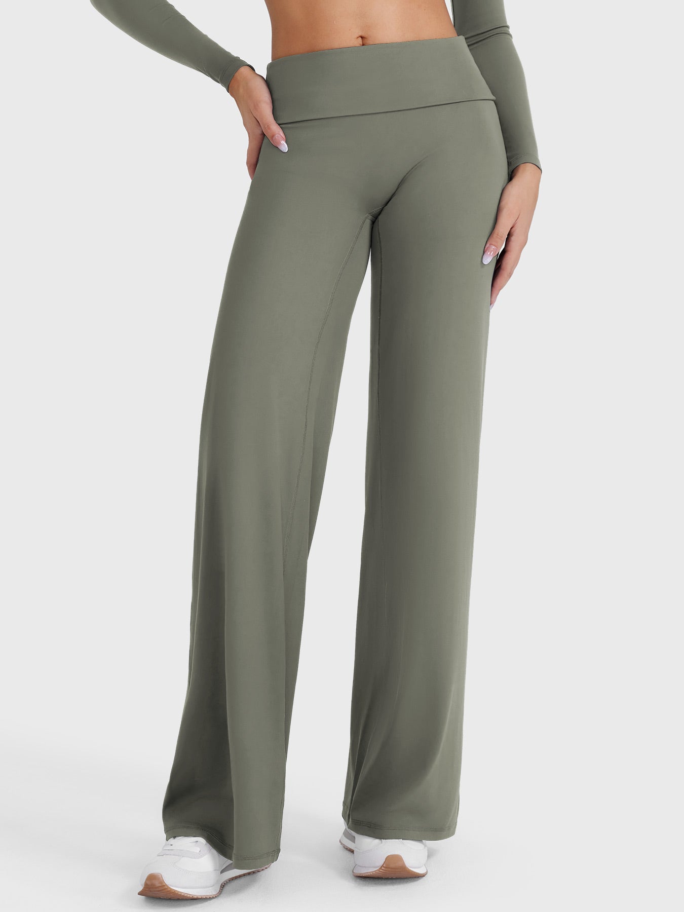 Leggings cintura doblada
