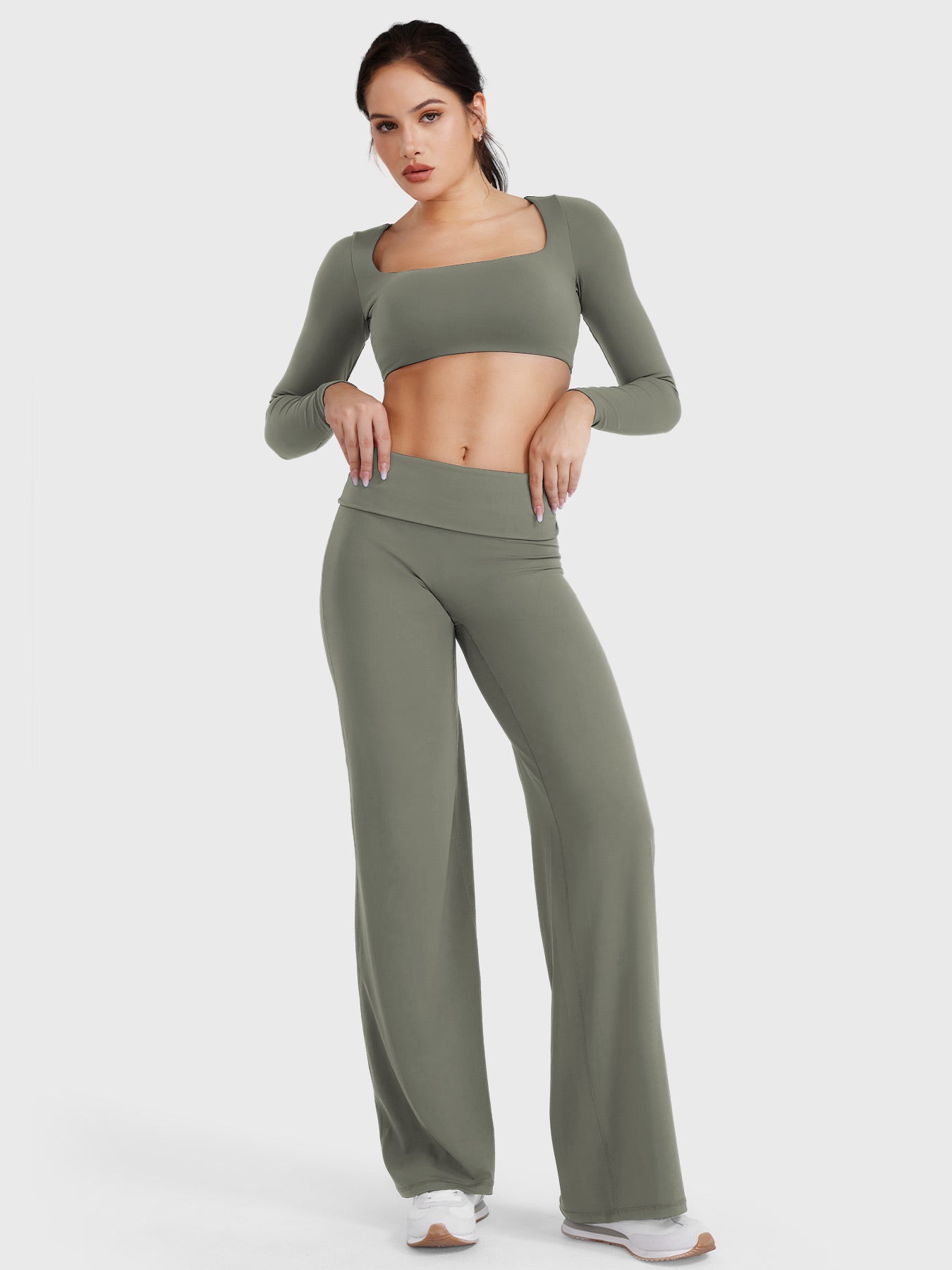 Leggings cintura doblada