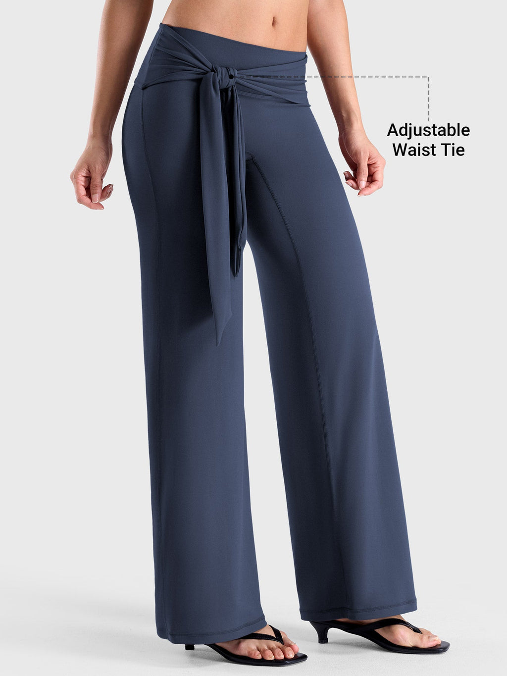 Leggings Yeoreo Ease de pierna recta con cintura de lazo
