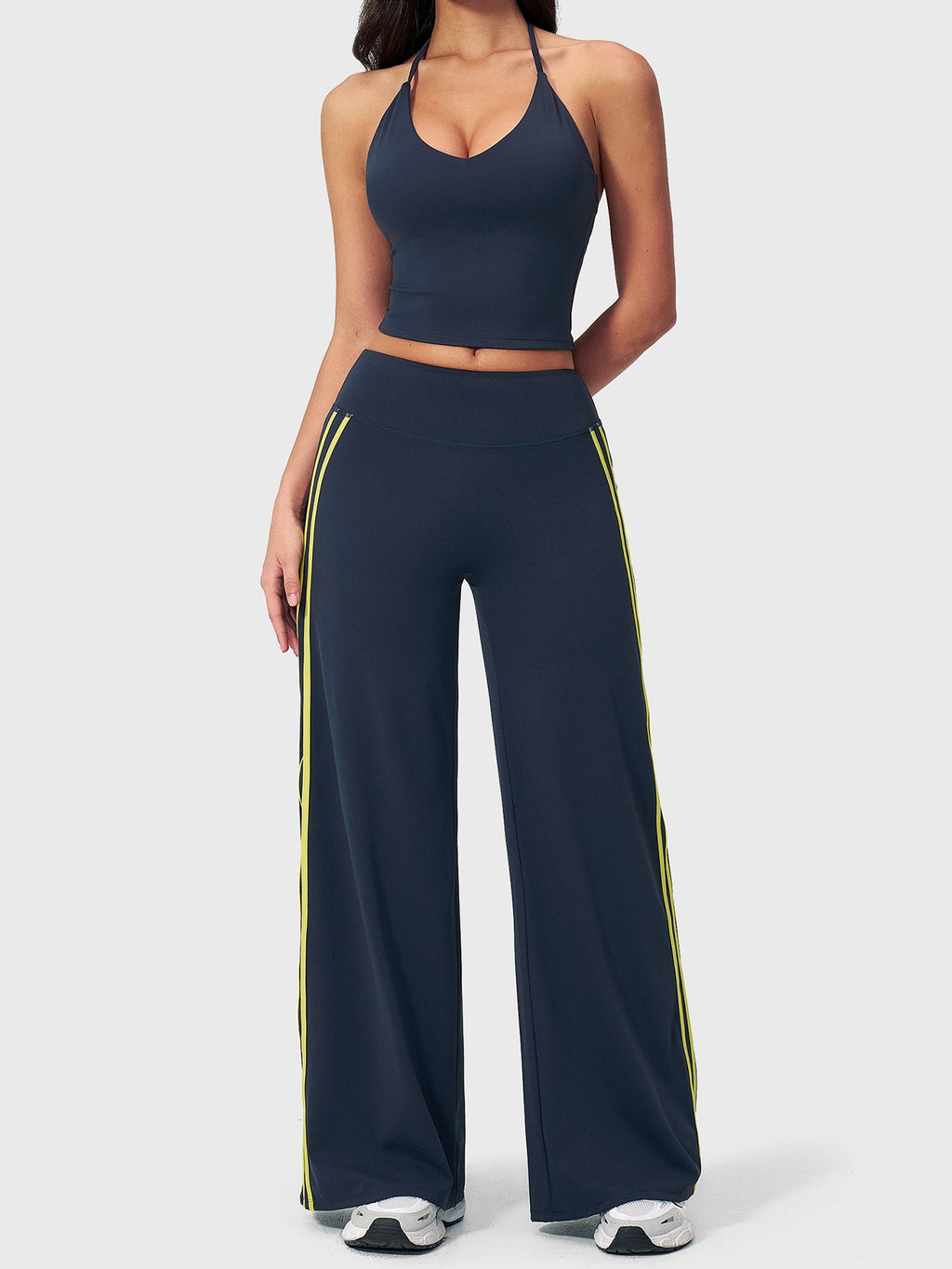 Leggings Yeoreo Ease de corte recto con elegantes rayas laterales
