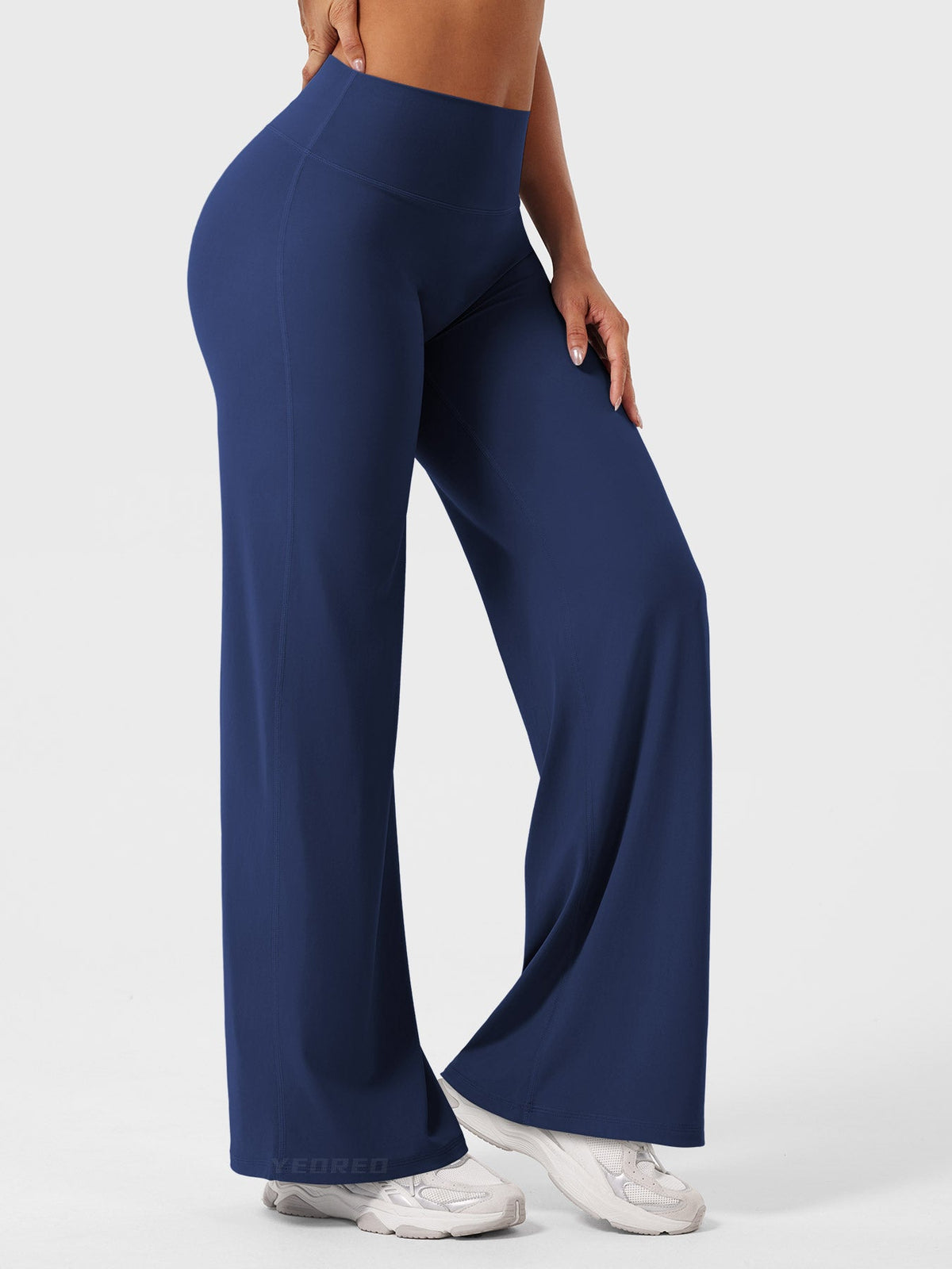 Yeoreo Ease Leggings de forro polar acogedor, de pierna recta, de 30,5 pulgadas