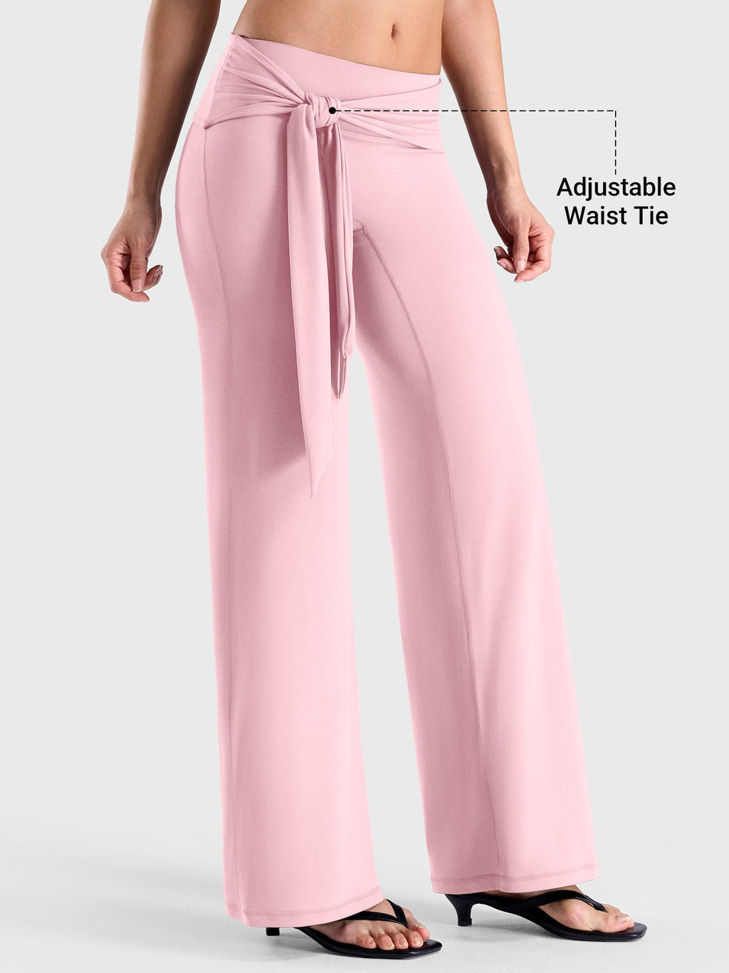 Leggings Yeoreo Ease de pierna recta con cintura de lazo