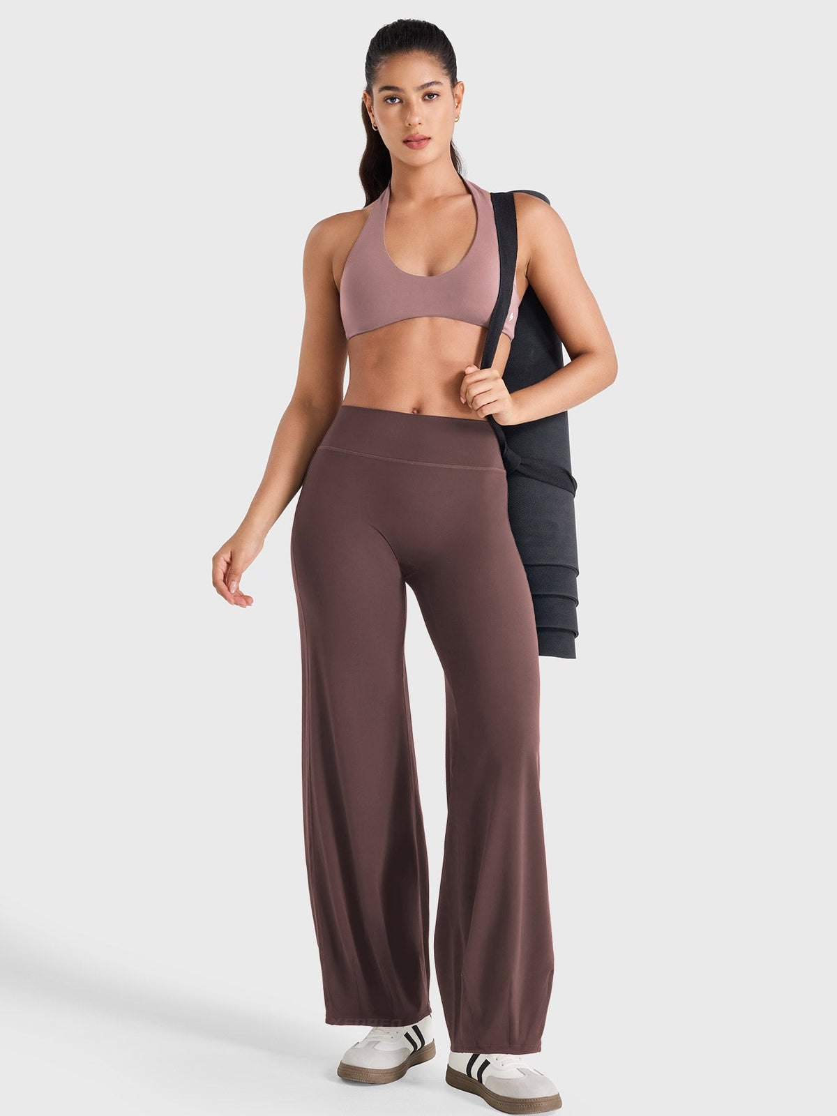 Yeoreo Ease – Leggings de tiro bajo efecto burbuja, con ajuste elegante y moldeador