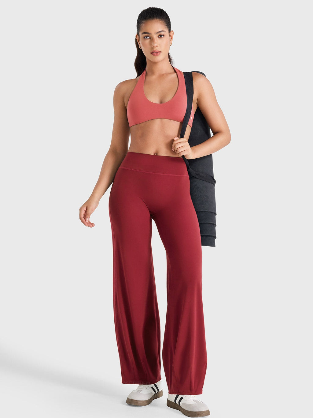 Yeoreo Ease – Leggings de tiro bajo efecto burbuja, con ajuste elegante y moldeador