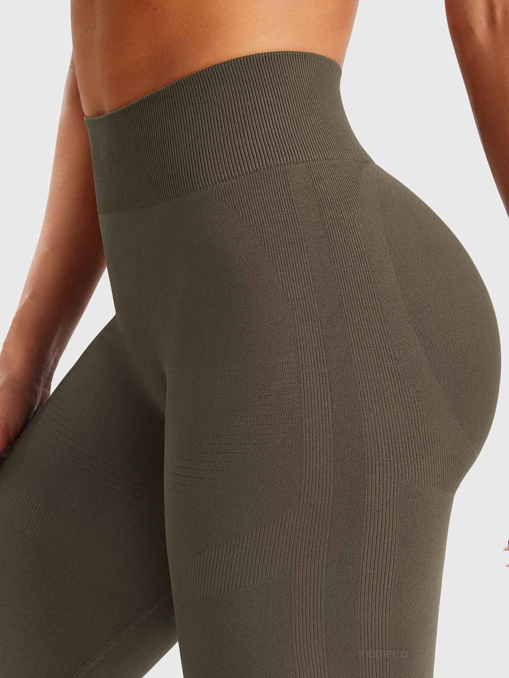Yeoreo Leggings acampanados mini de cintura alta con efecto contorno, 29,5 pulgadas