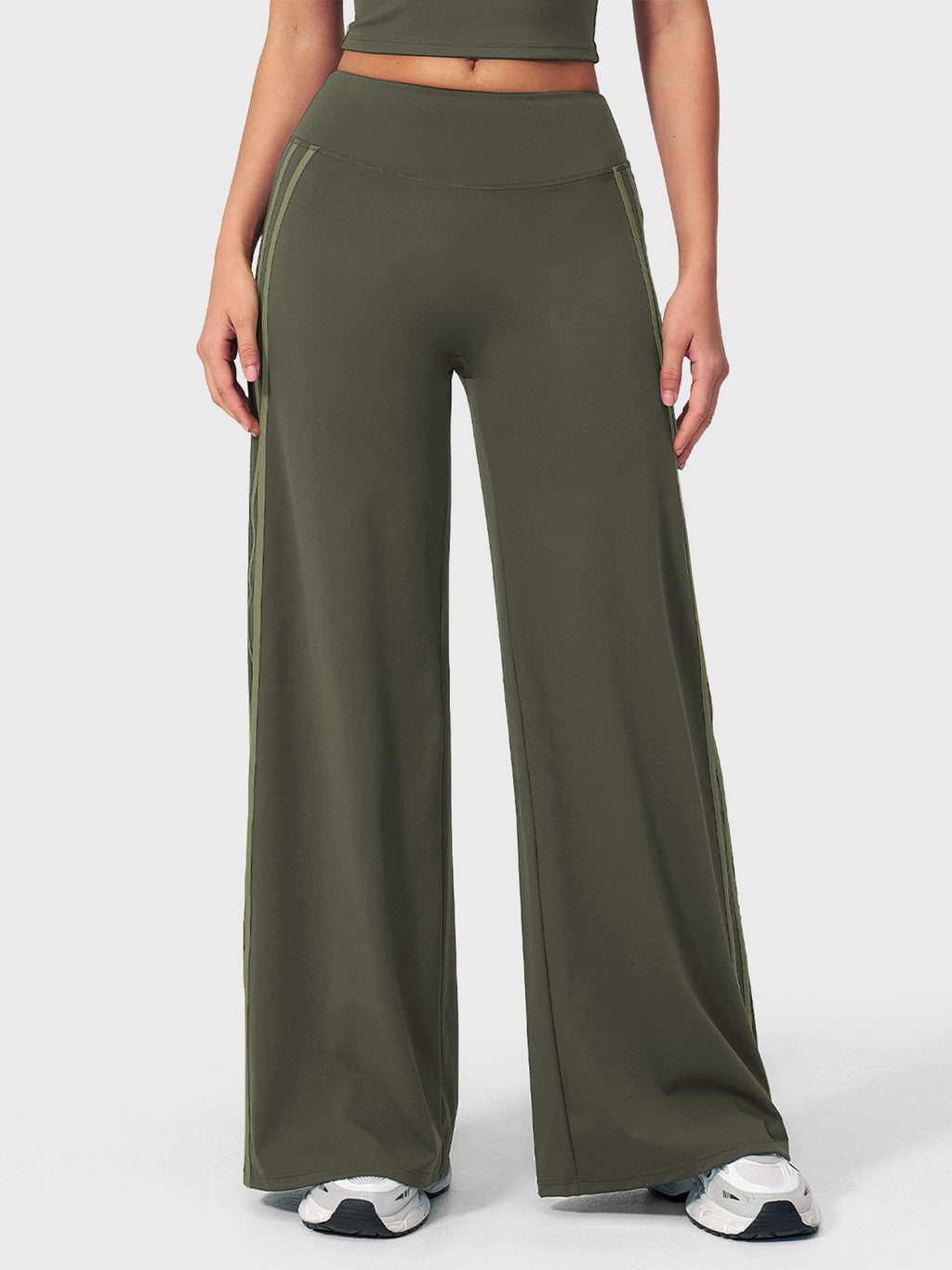 Leggings Yeoreo Ease de corte recto con elegantes rayas laterales