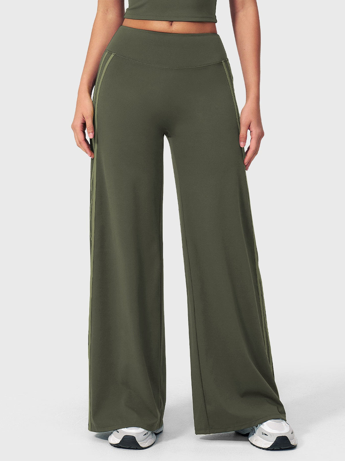 Leggings Yeoreo Ease de corte recto con elegantes rayas laterales
