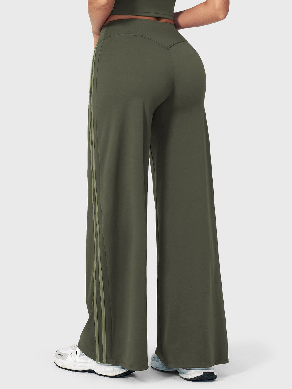 Leggings Yeoreo Ease de corte recto con elegantes rayas laterales
