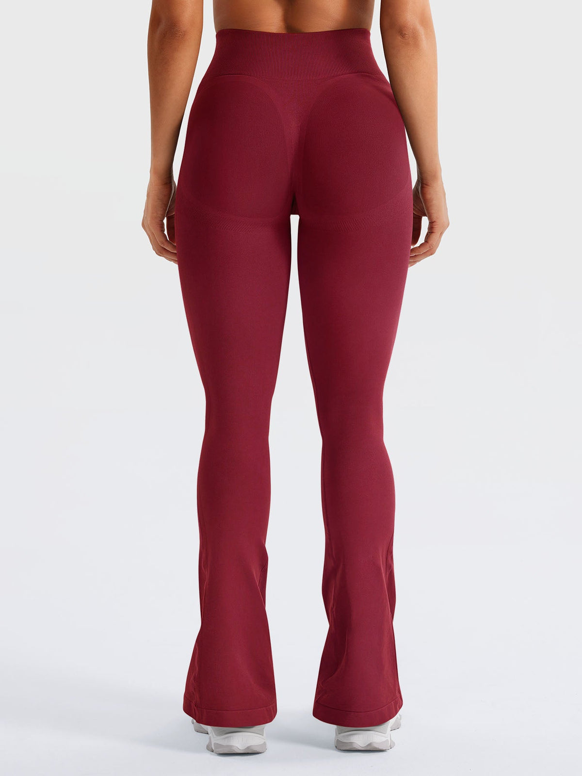 Yeoreo Leggings acampanados mini de cintura alta con efecto contorno, 29,5 pulgadas