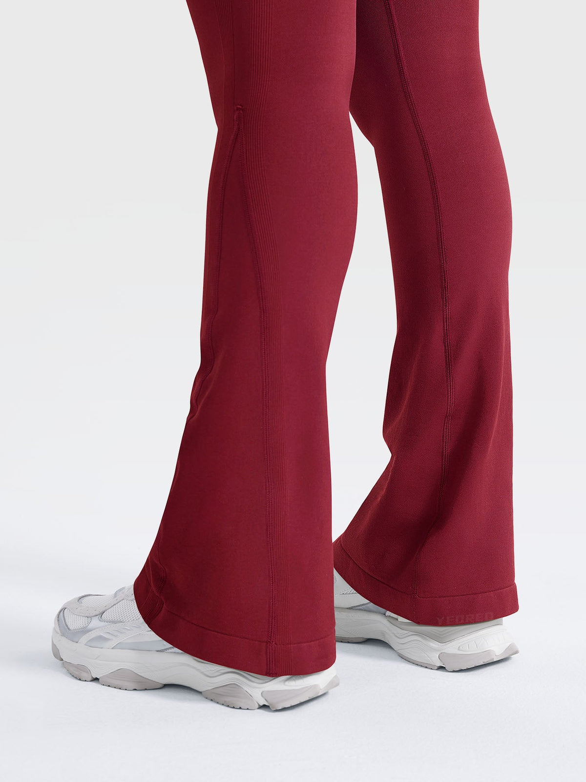Yeoreo Leggings acampanados mini de cintura alta con efecto contorno, 29,5 pulgadas